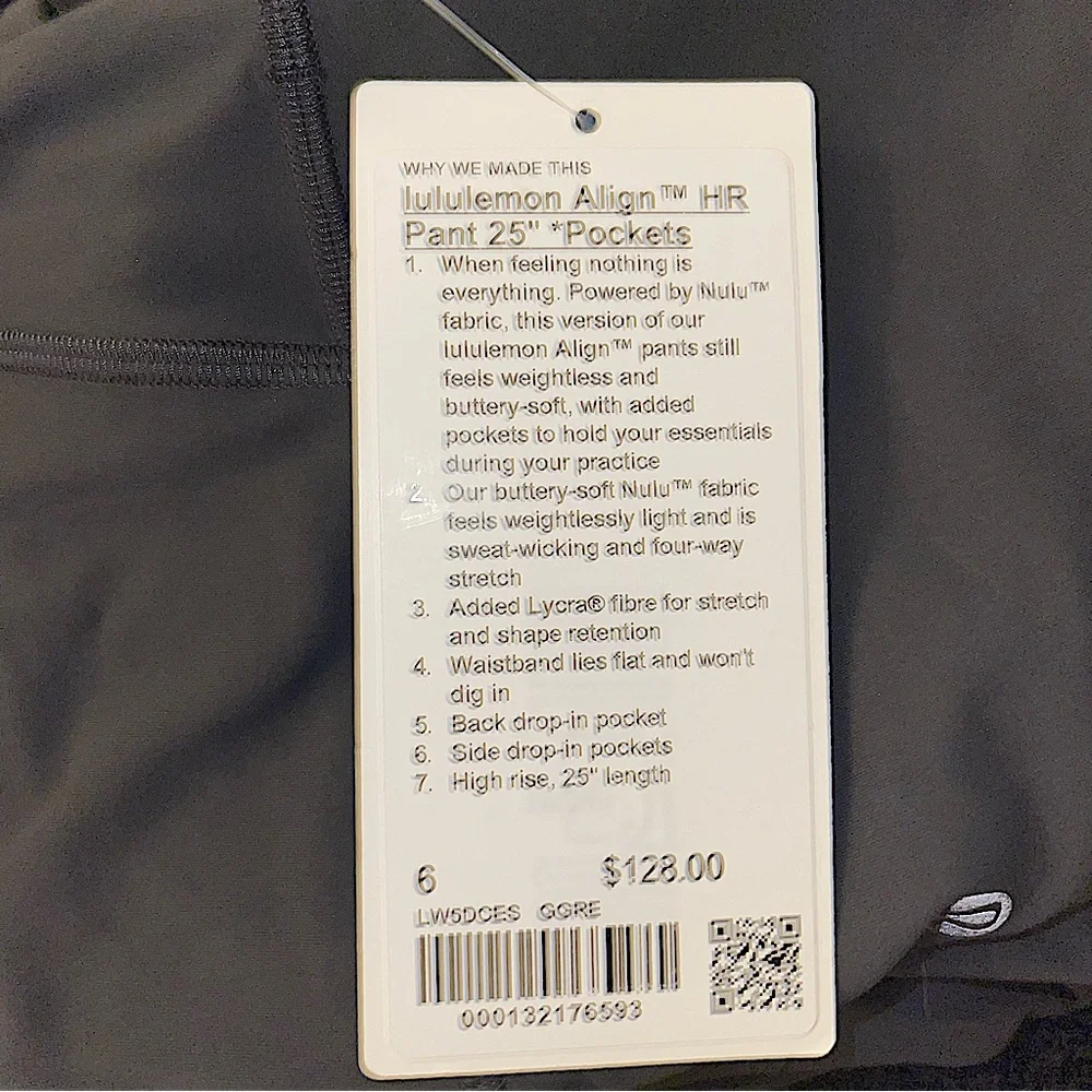 NWT Lululemon Align High Rise Pant with Pockets 25" - Picture 8 of 8